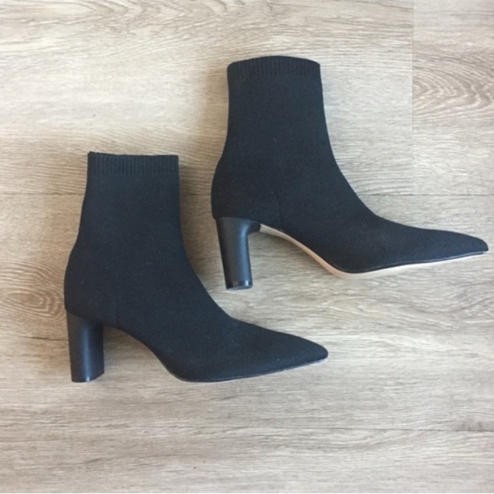 Zara Black Heeled Boots